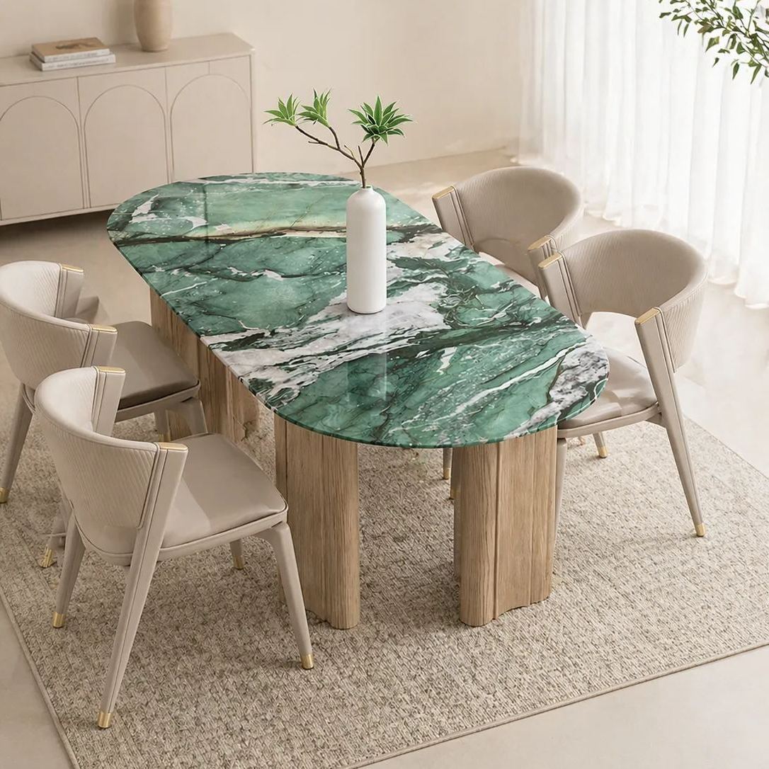 Marbella Natural Marble Dining Table