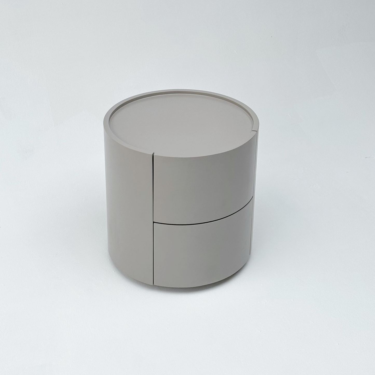 Cylindrical Bedside Table
