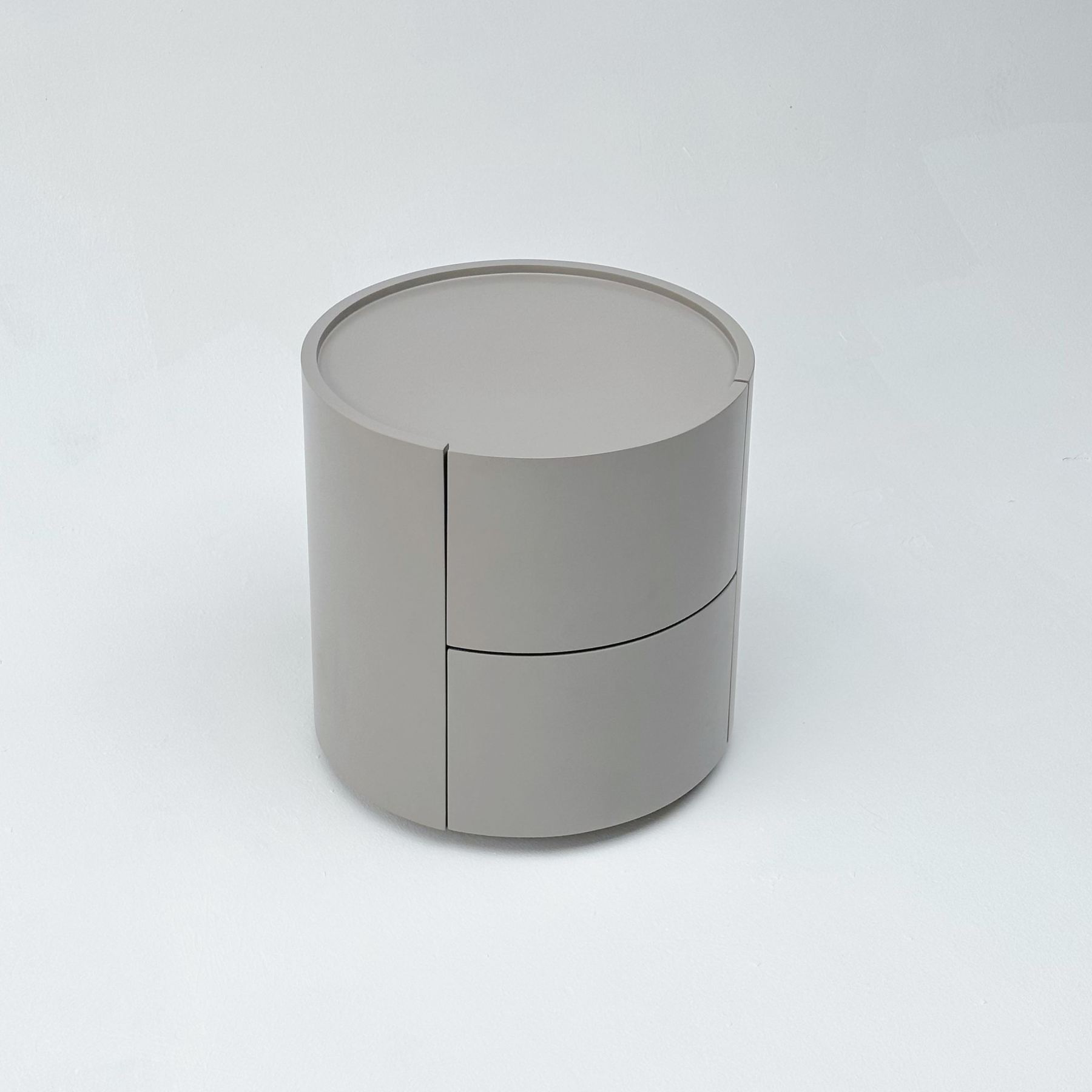 Cylindrical Bedside Table