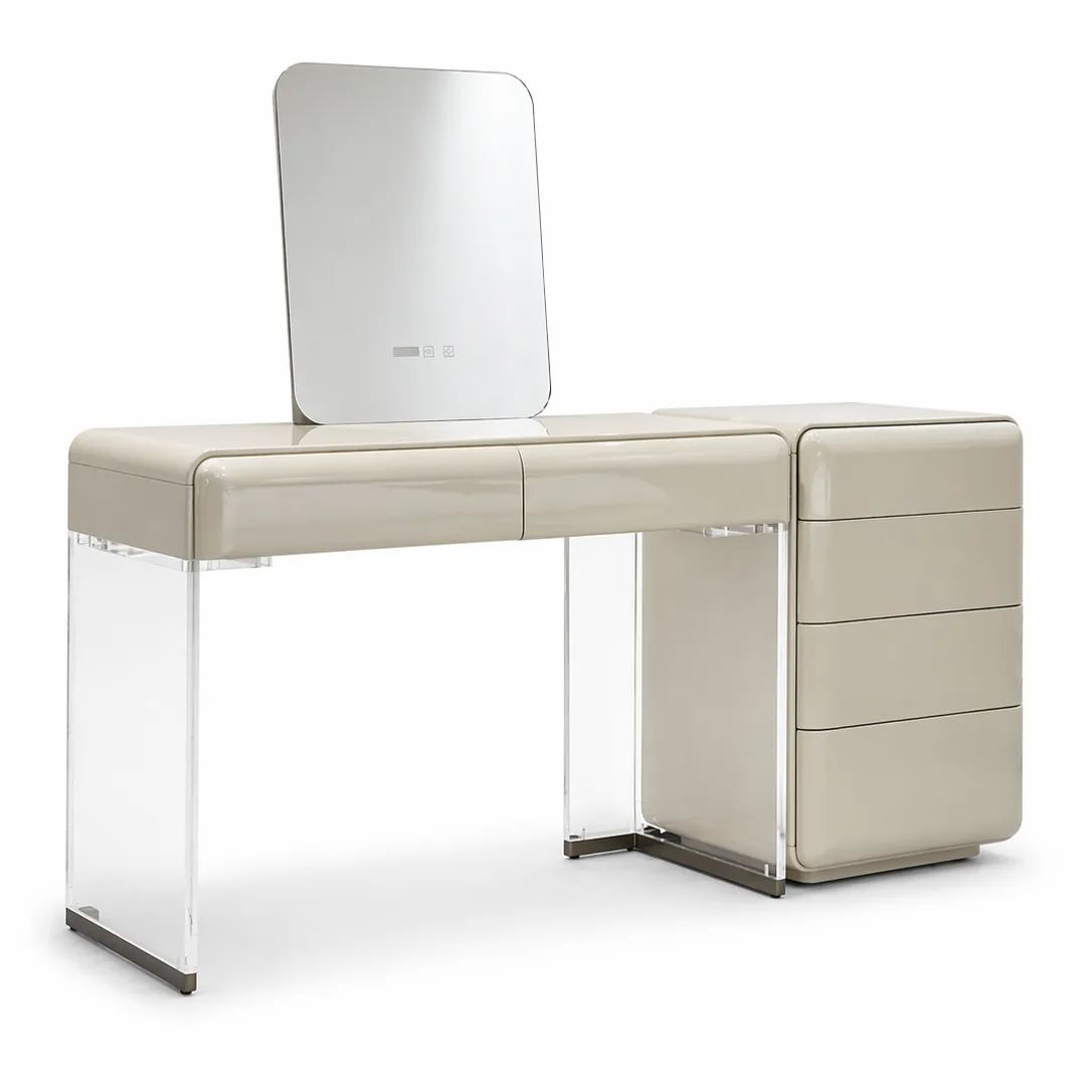  Luxe Acrylic Leg Vanity Desk