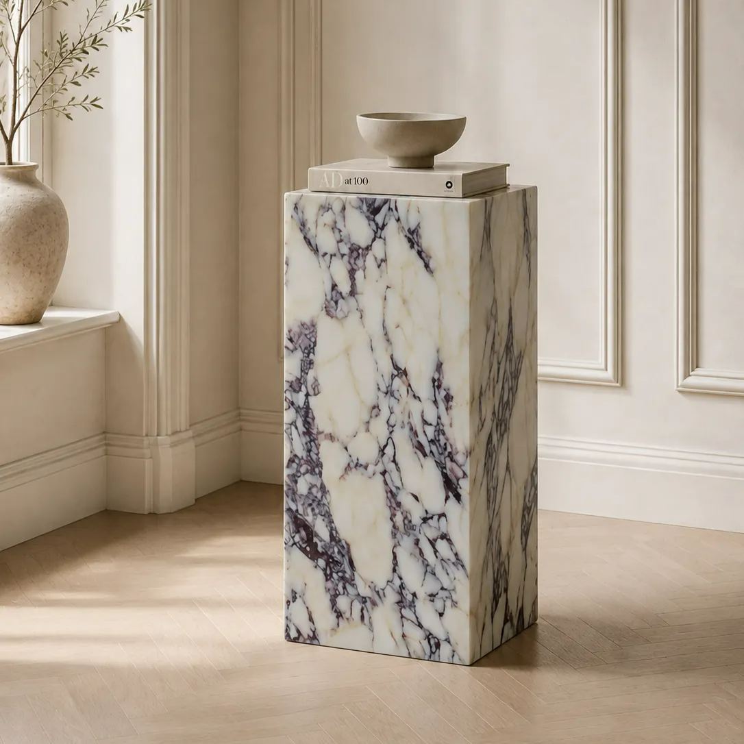Bulgari Purple Marble Pedestal Set