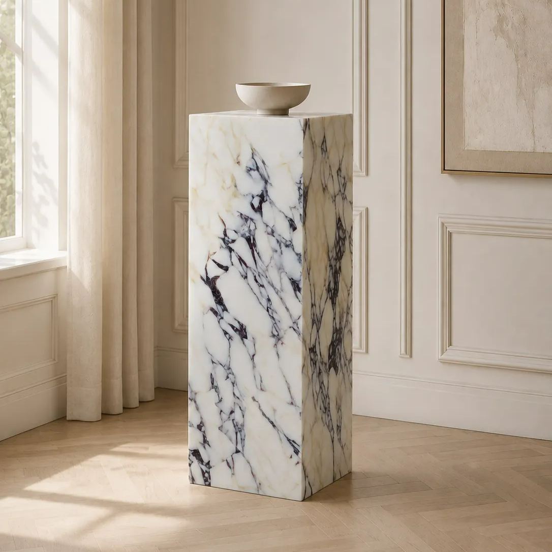 Bulgari Purple Marble Pedestal Set
