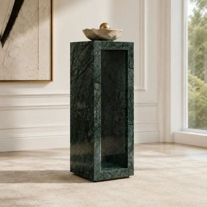 India Green Marble Accent Table Set