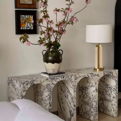 Bulgari Arch Marble Console Table