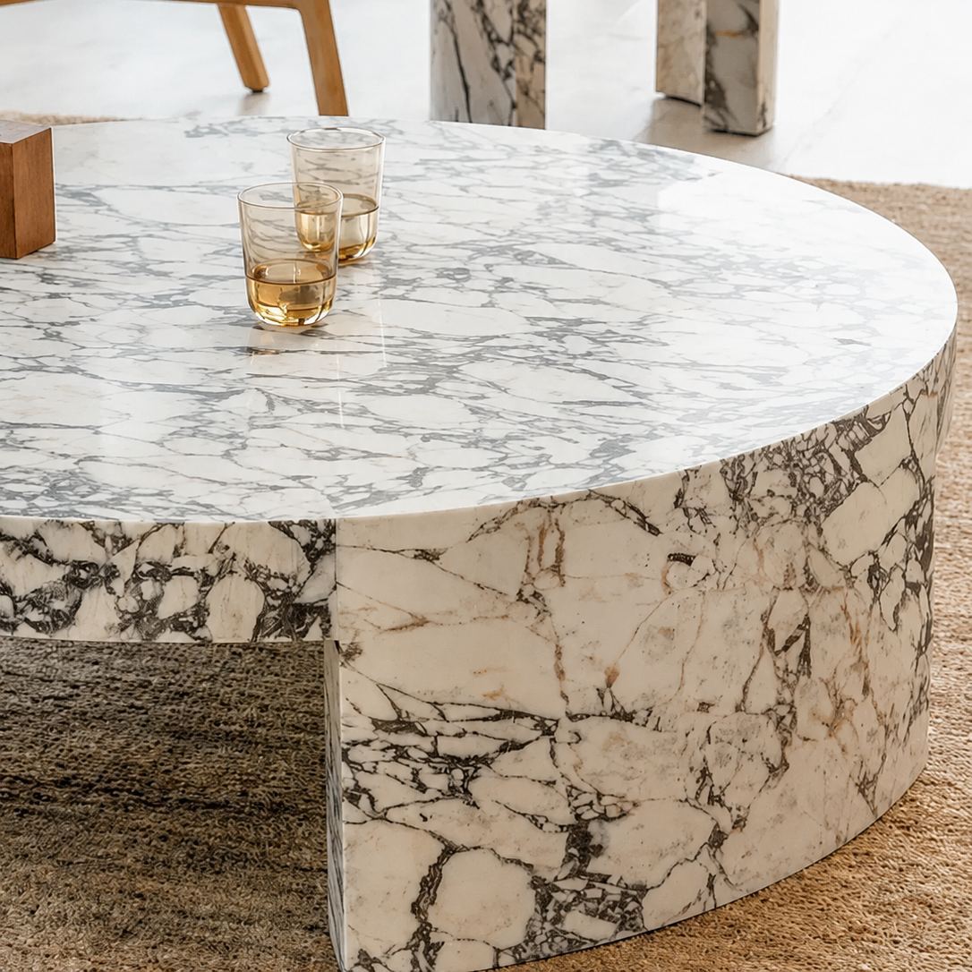 [Copy]Bulgari Arch Marble Console Table