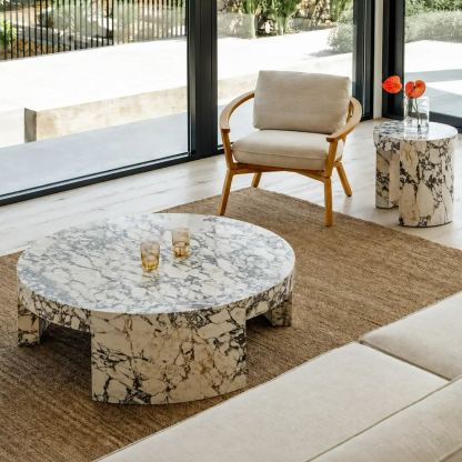 [Copy]Bulgari Arch Marble Console Table