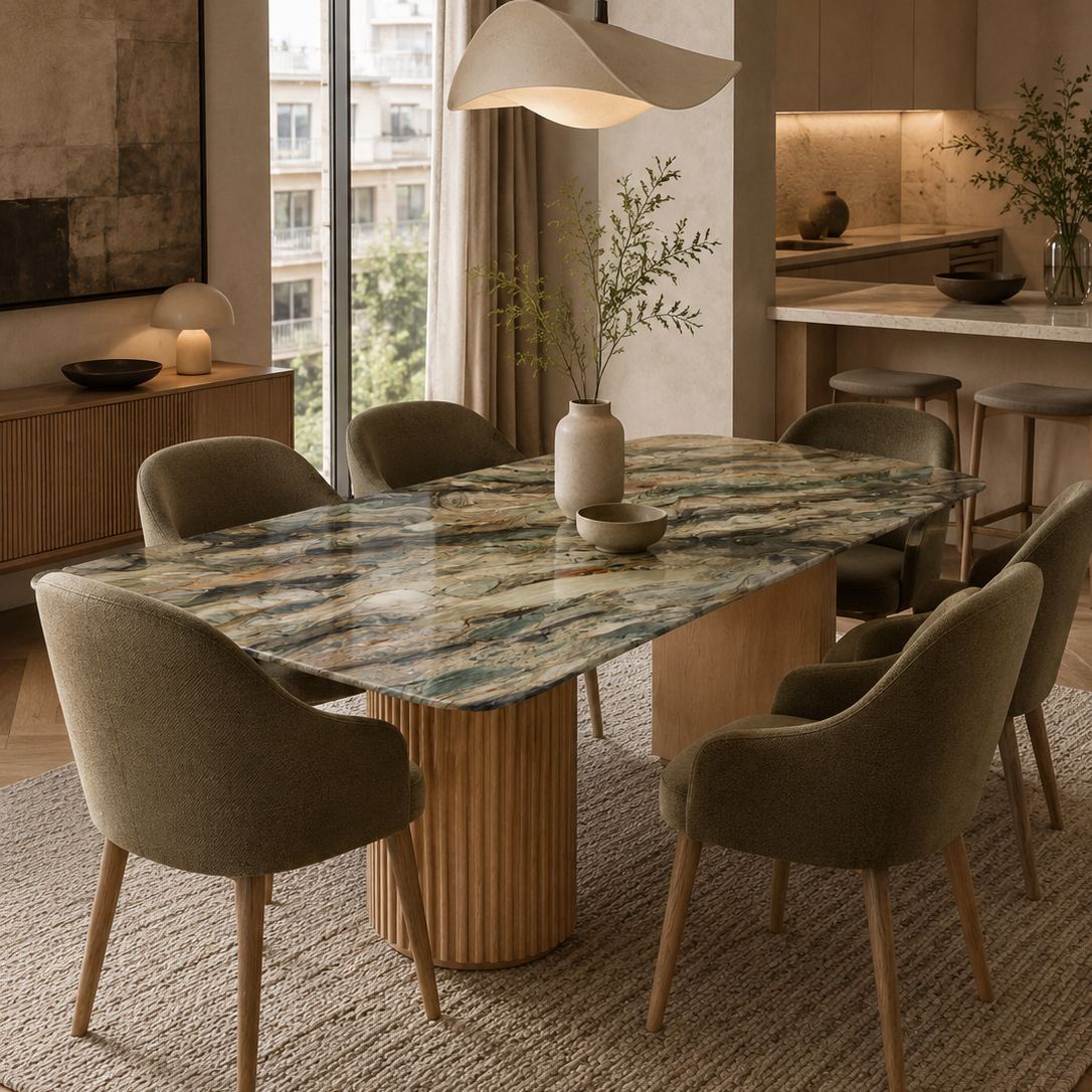 Silk Road Marble Dining Table