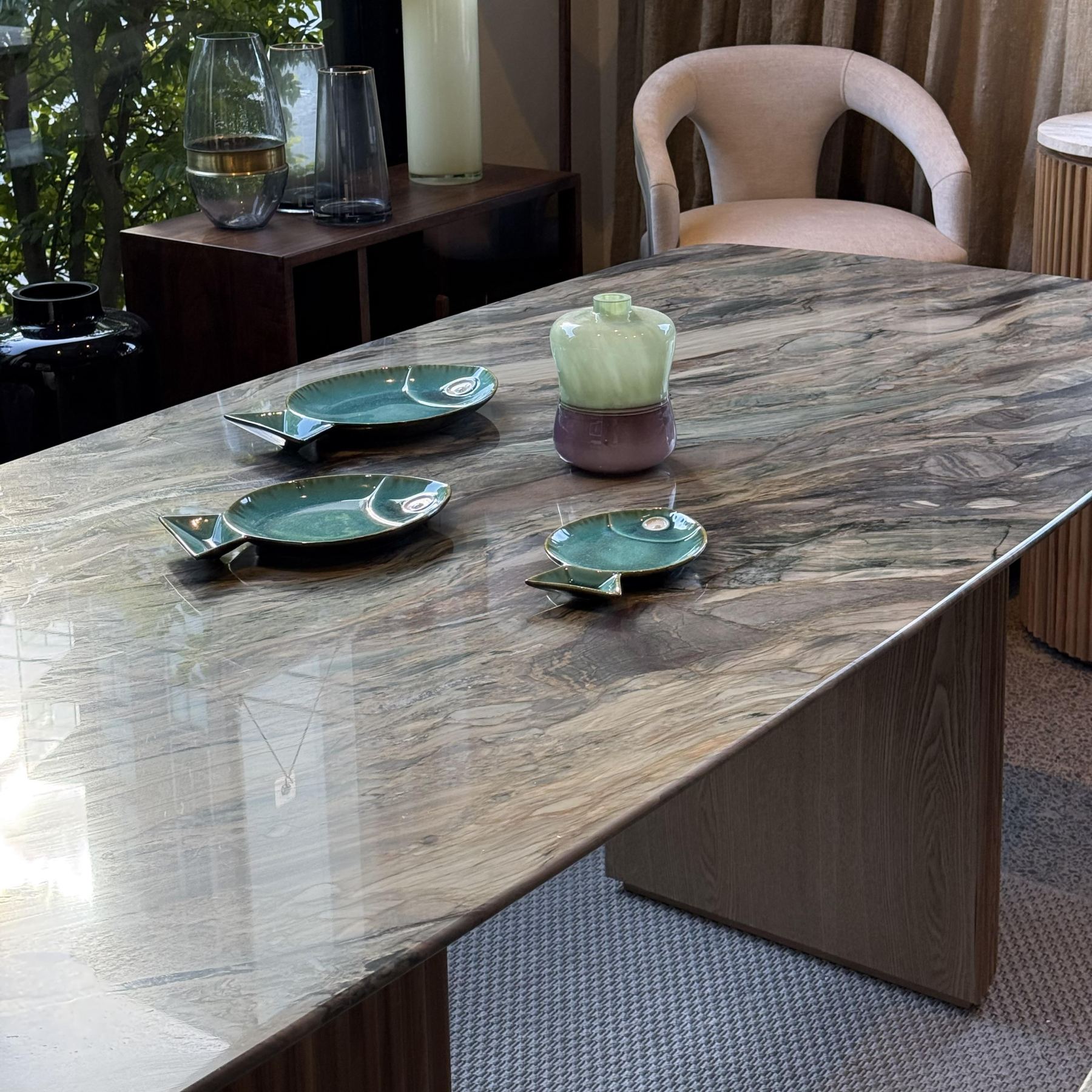 Silk Road Marble Dining Table