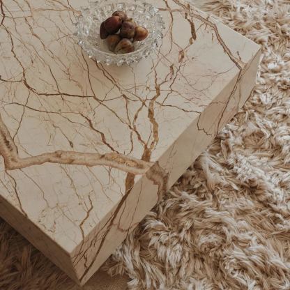 Aurelia Floating Marble Coffee Table