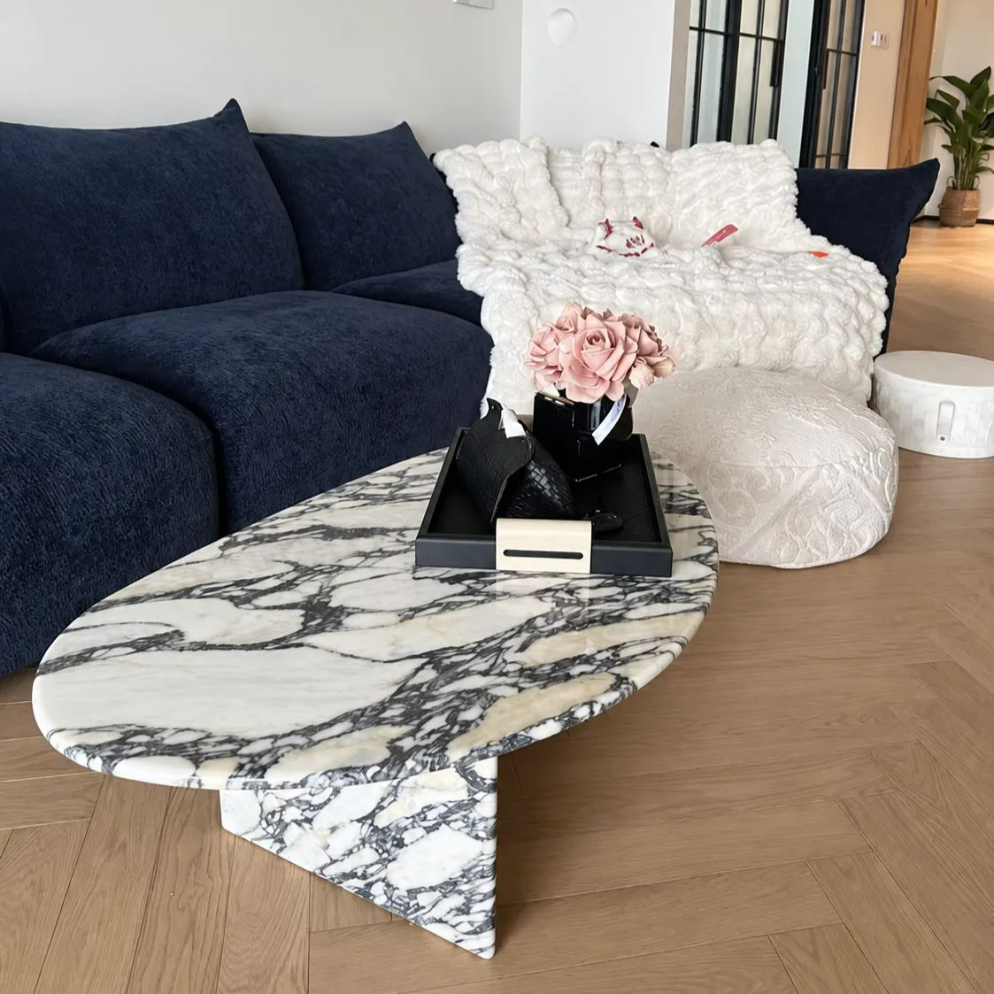 Arabescato Marble Coffee Table