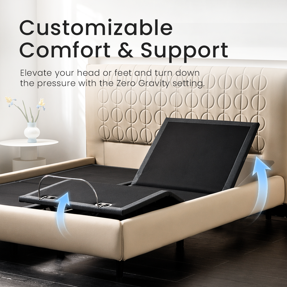 Owllight Wave Smart Adjustable Bed Base