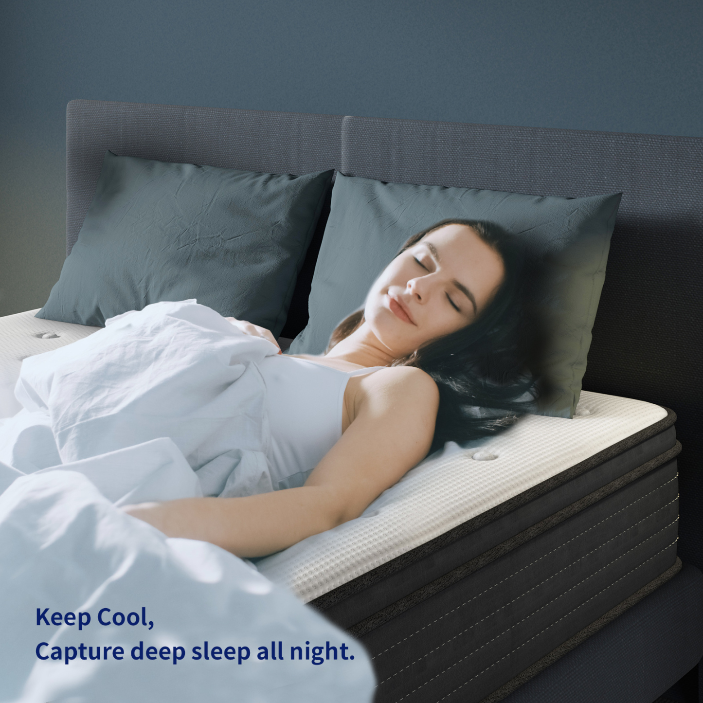 Mattress 180 * 200 * 30cm Medium Firm Hybrid Mattress, Cooling-Gel Memory Foam and Pocket Spring, Breathable Tencel Cover, 8cm Edge Foam Support,King Size