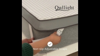 OWLLIGHT 3D Back care Medium Firm / Extra Firm Mattress Topper - 3 Inch Thick