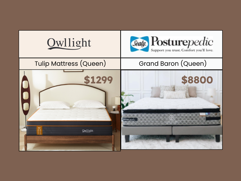 Owllight Mattress vs Sealy Posturepedic