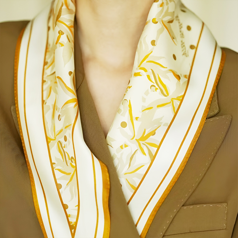 菱形斜紋百搭絲巾