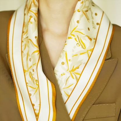 菱形斜紋百搭絲巾