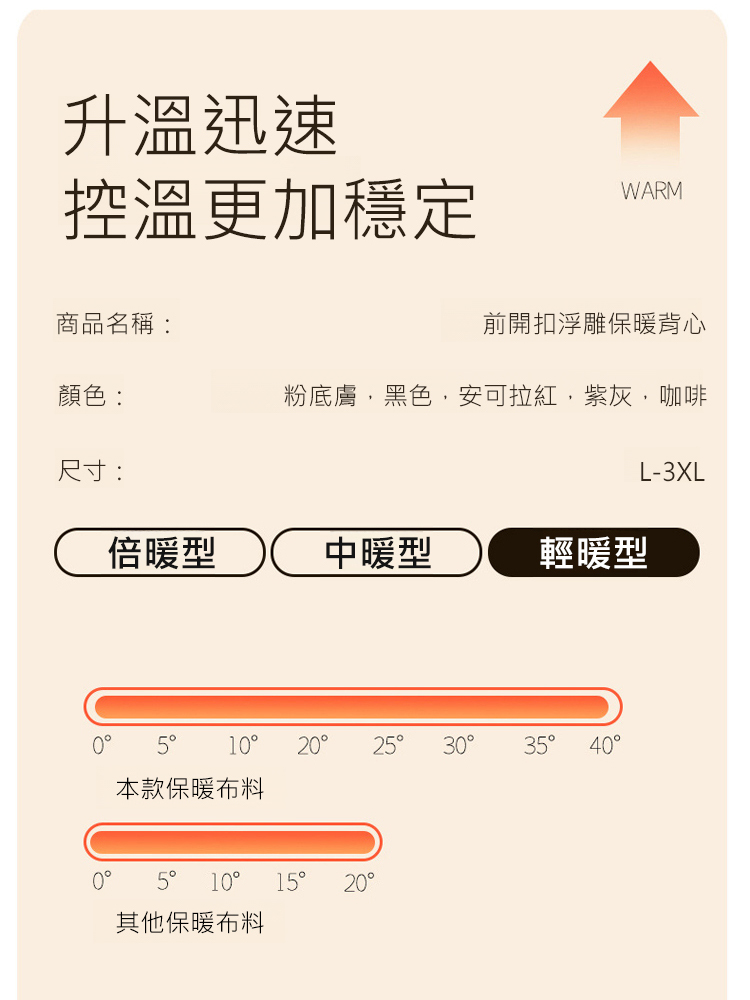 秋冬款浮雕提花中老年保暖背心