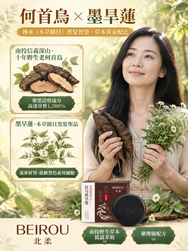 首乌旱莲草本洗发皂