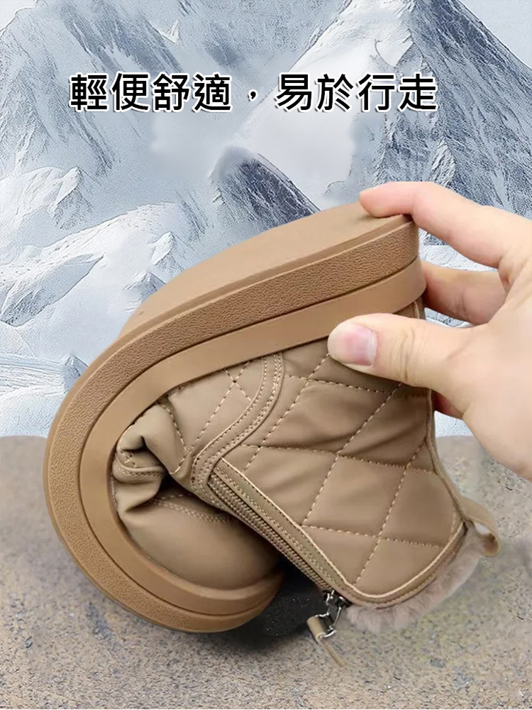 加絨加厚防水雪地靴