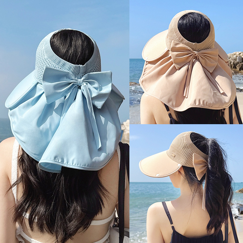 夏季大簷可拆卸披肩護頸漁夫帽