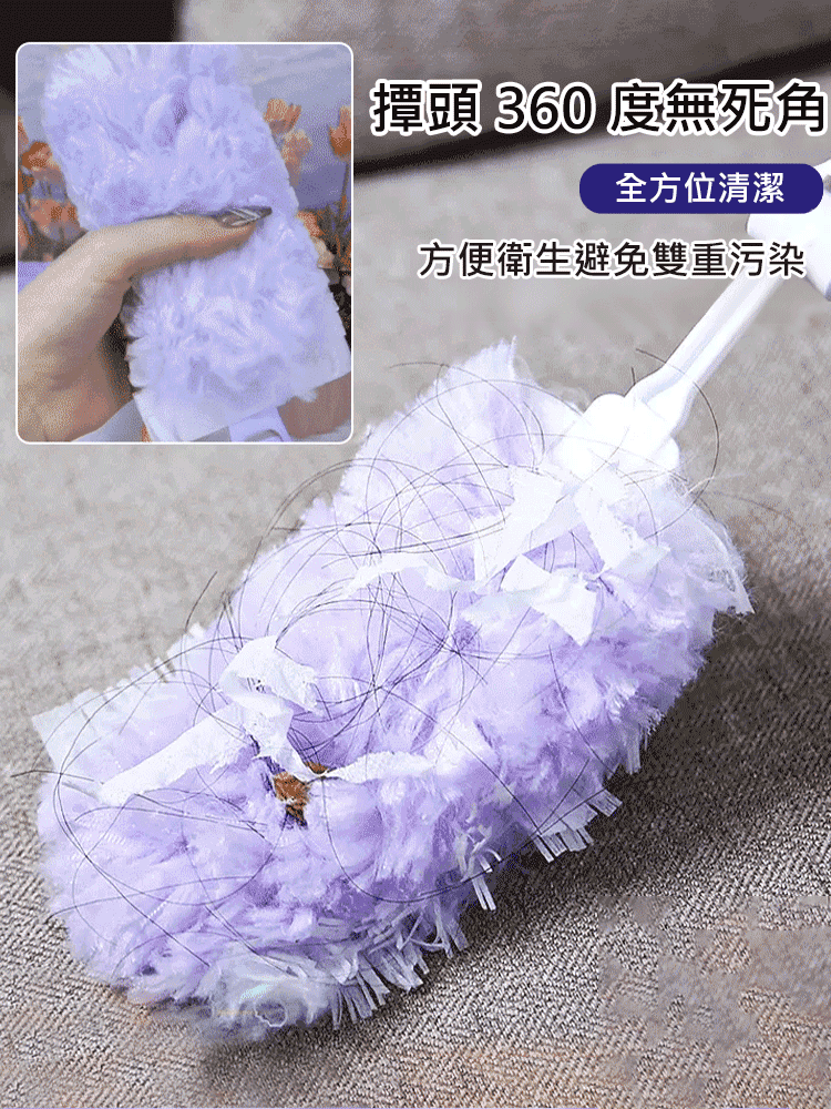 【灰塵橡皮擦】靜電除塵撣子