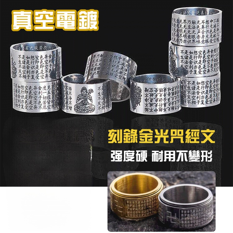 金光咒十二生肖守護神轉動戒指