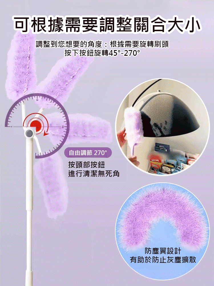 【灰塵橡皮擦】靜電除塵撣子