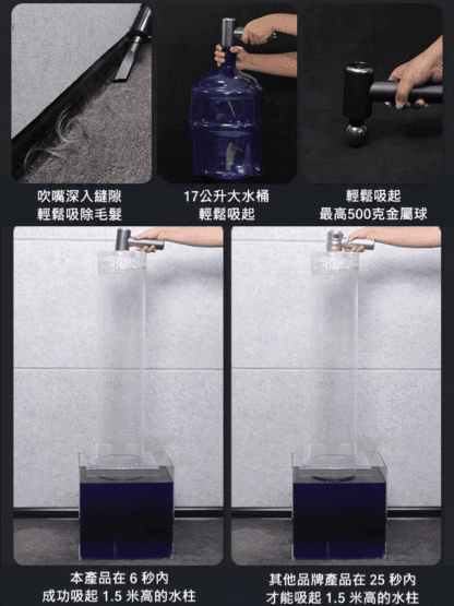 洗吹充抽四合一全自動吸塵器