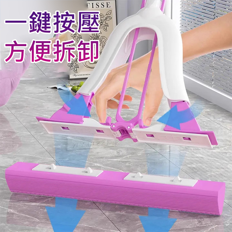 【不留死角】免洗三角棉頭拖把