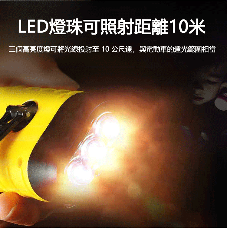 【永不斷電】太陽能多功能手電筒