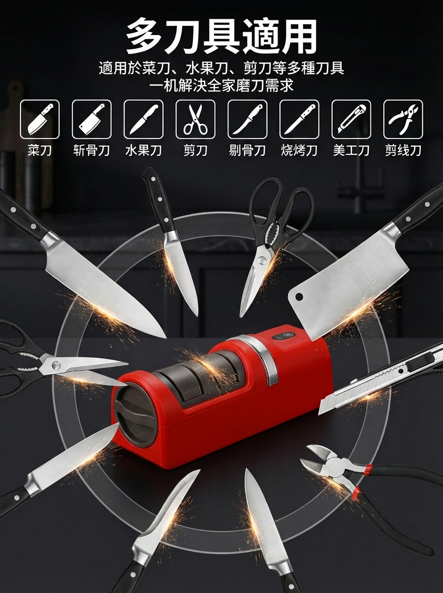 全自動無線電動磨刀器