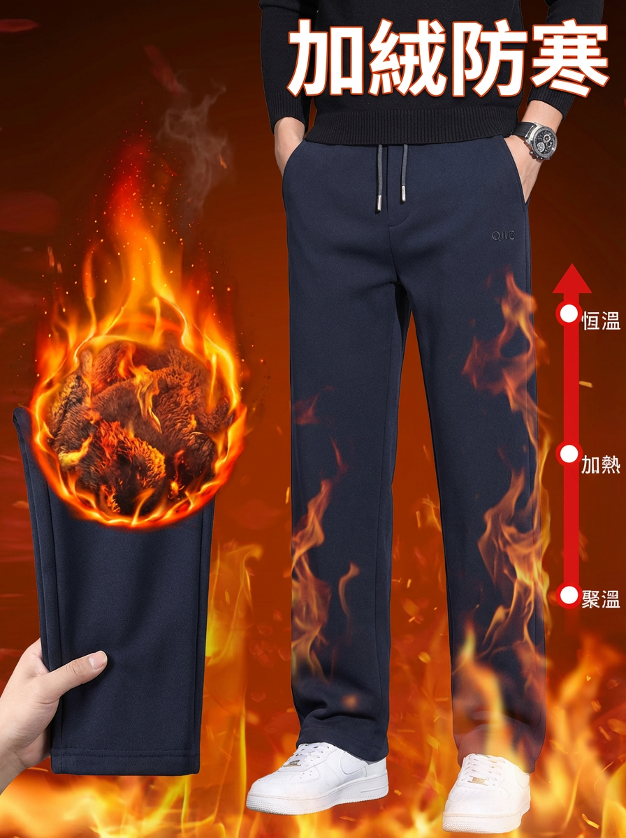 【一件過冬】男士輕商務秋冬防寒休閒褲