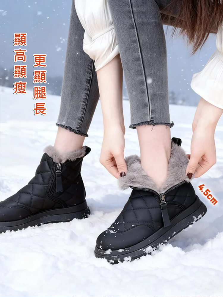 加絨加厚防水雪地靴
