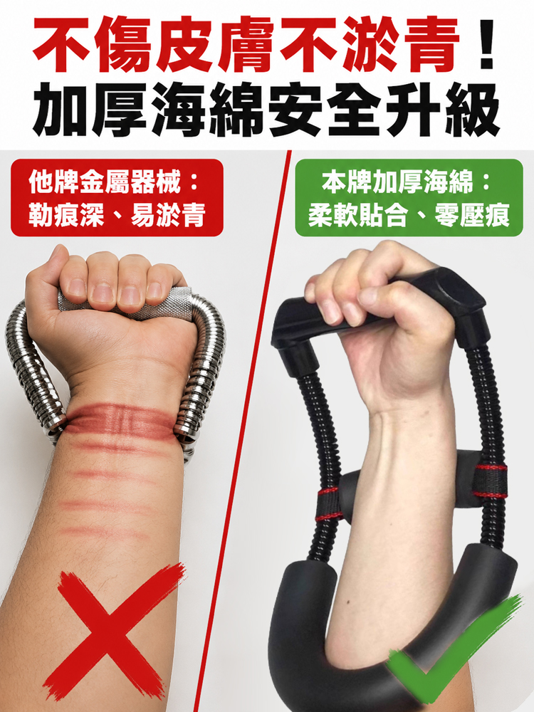 【預防肌少症】加厚海綿腕力訓練器居家健身