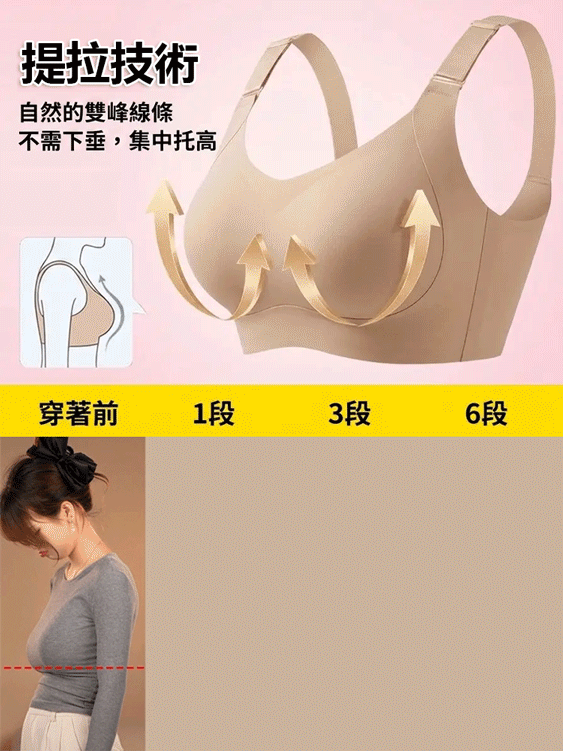 大胸顯微潤微提拉顯小6.0內衣