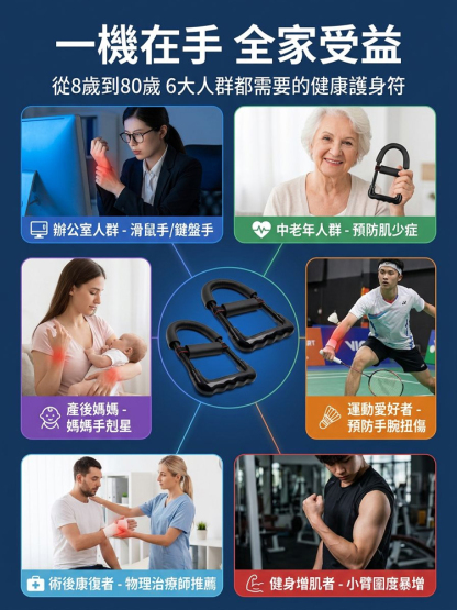 【預防肌少症】加厚海綿腕力訓練器居家健身