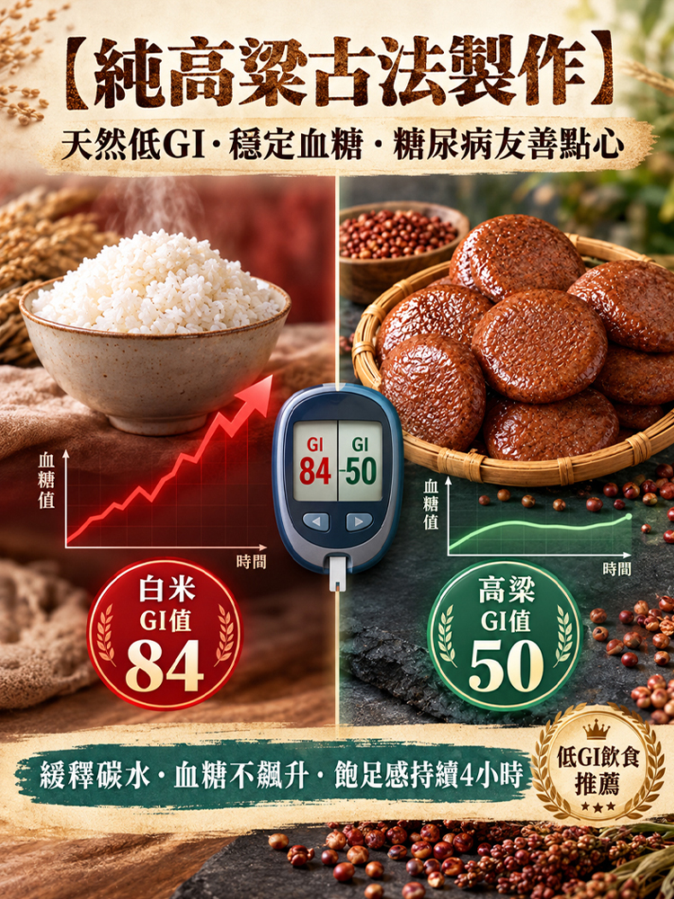 【順胃配方】100%純手工高粱糍粑