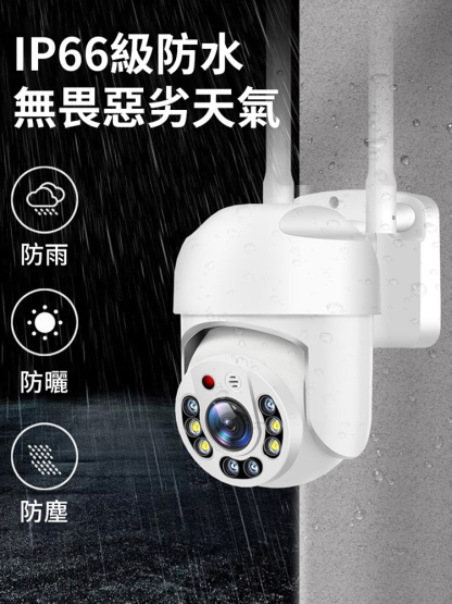 360°智慧防水無線監視攝影機