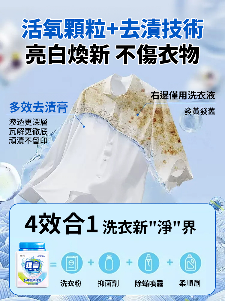 【抑菌率99%】多功能清潔膏