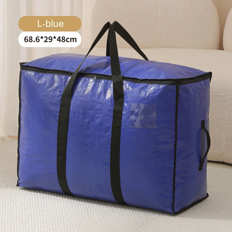 Fully transparent storage bag quilt clothing moving bag large capacity waterproof and moisture-proof quilt storage bag