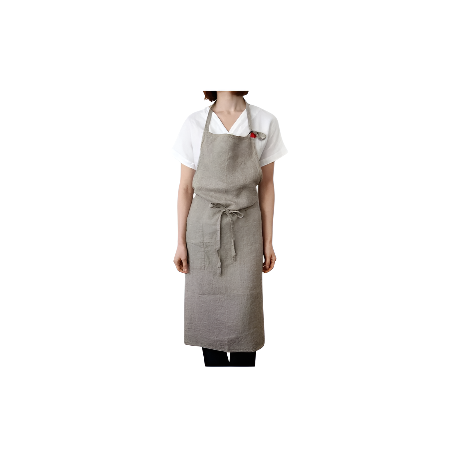 Linen Cotton Household Kitchen Fashion Tie Art Art Men and Women Work Apron
