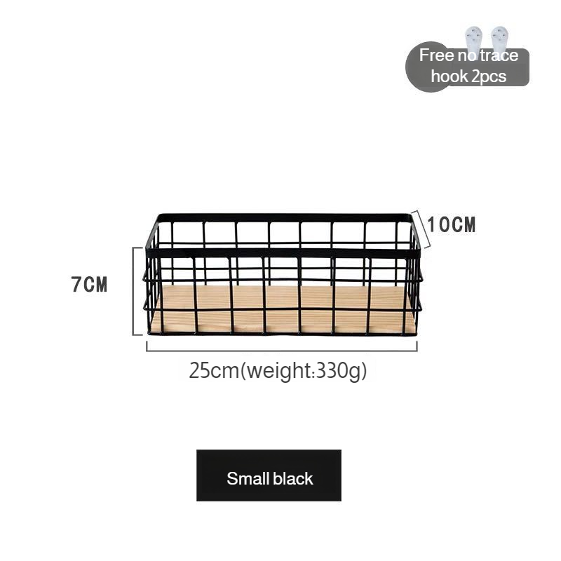 Japanese storage box iron storage box cosmetics storage bathroom desktop wall-mounted rack wall-mounted storage box