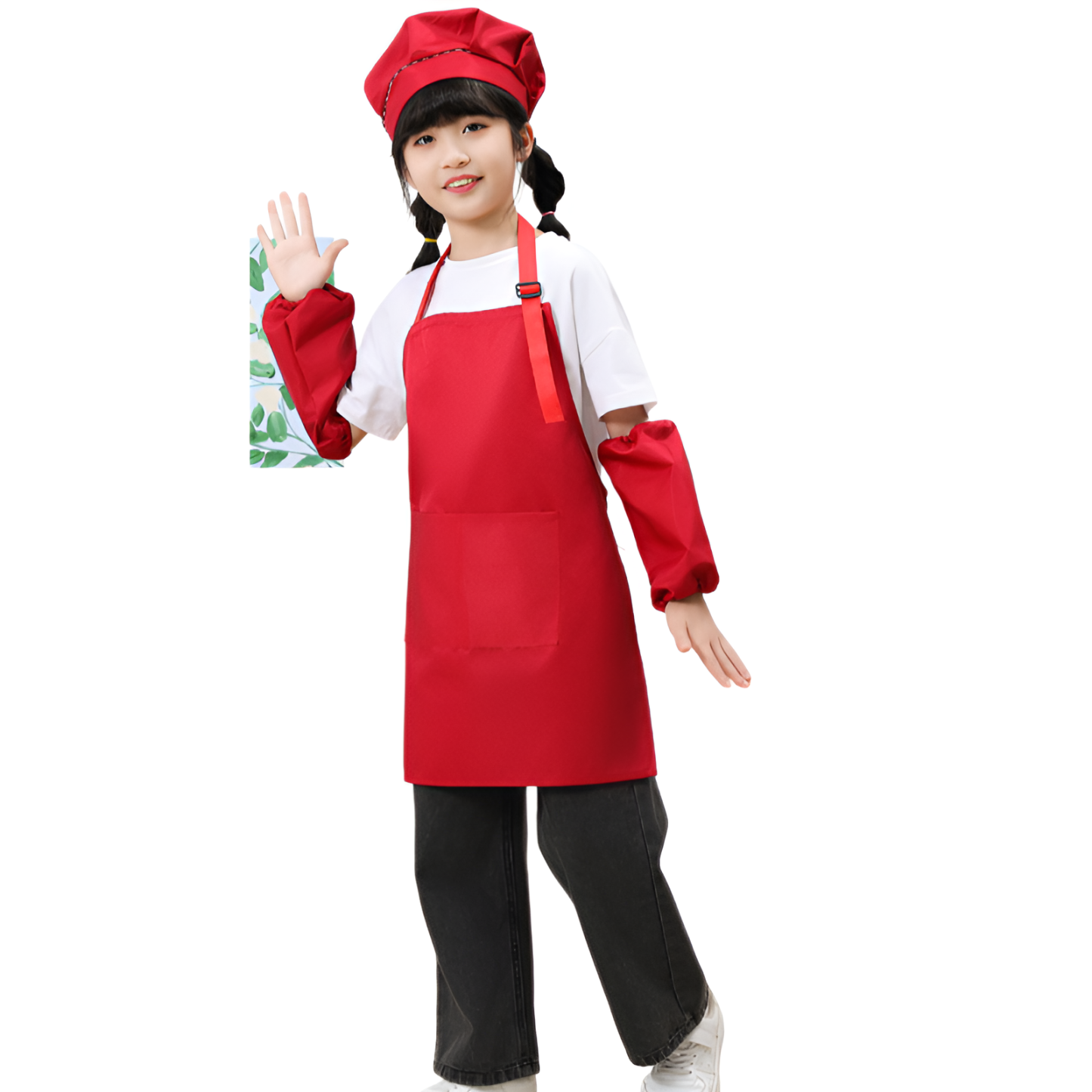 Children's apron art gallery calligraphy waterproof kindergarten painting clothes painting clothes