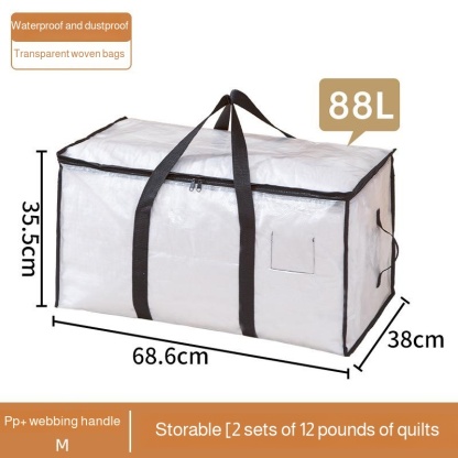 Fully transparent storage bag quilt clothing moving bag large capacity waterproof and moisture-proof quilt storage bag