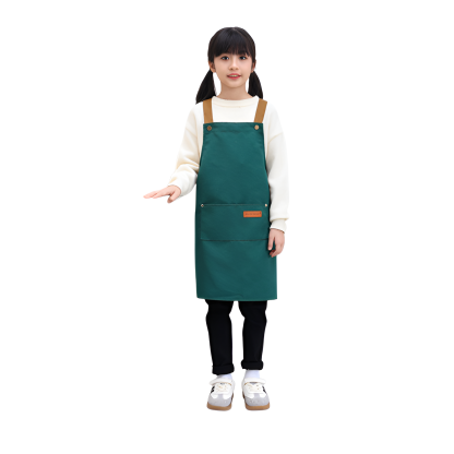 Canvas Apron Children Waterproof Apron Art Painting Baking Activity Clothes