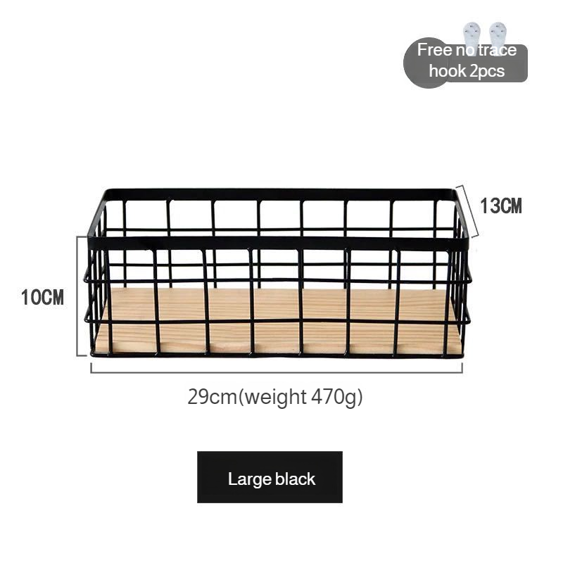 Japanese storage box iron storage box cosmetics storage bathroom desktop wall-mounted rack wall-mounted storage box