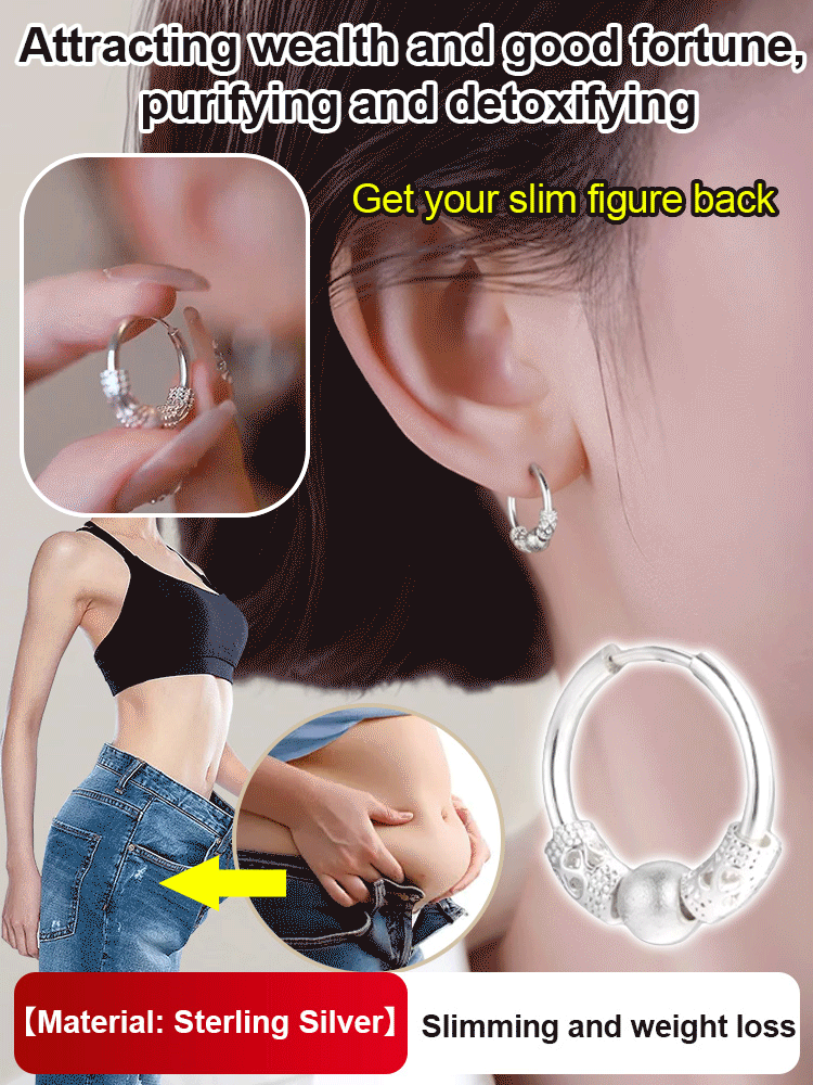  Lucky Turn Silver Ear Buckle，Return anytime if not satisfied