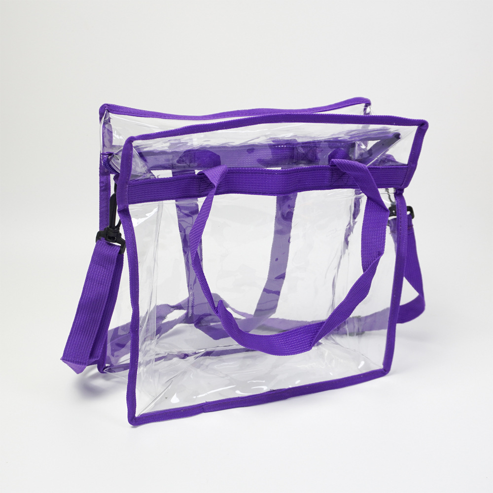 Hot selling PVC handbags, crossbody dual-purpose shopping bags, ball game concert, beach travel bags