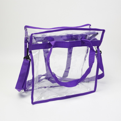 Hot selling PVC handbags, crossbody dual-purpose shopping bags, ball game concert, beach travel bags