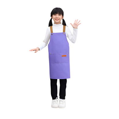 Canvas Apron Children Waterproof Apron Art Painting Baking Activity Clothes